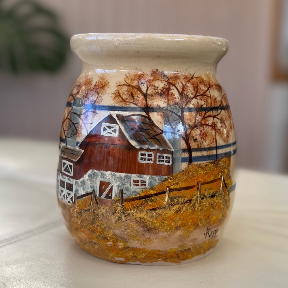 Marshall Master Potter Kenneth Wingo crock vintage
